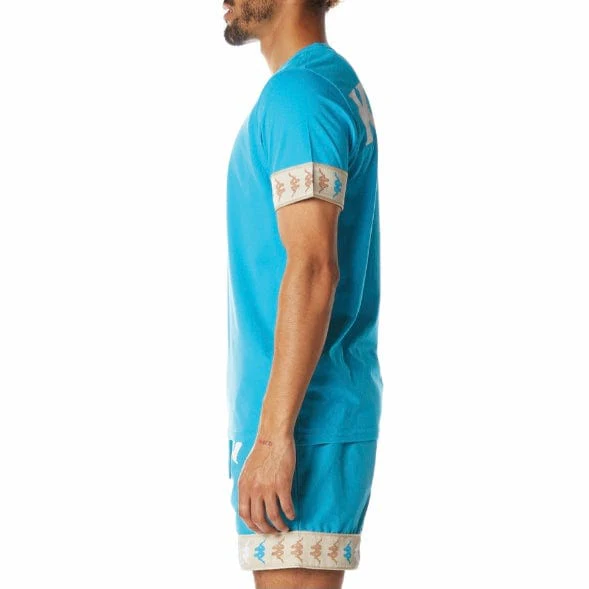 Kappa 222 Banda Niji T Shirt (Dark Aqua) 34198EW - Image 3
