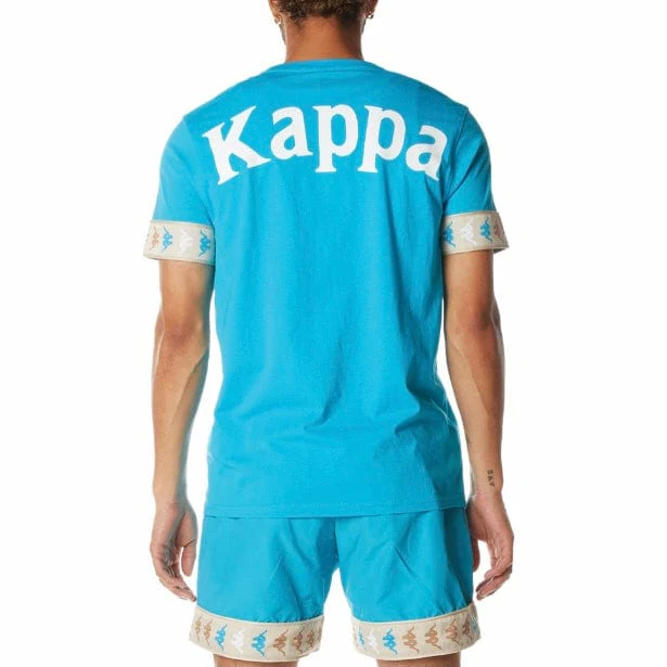 Kappa 222 Banda Niji T Shirt (Dark Aqua) 34198EW - Image 4