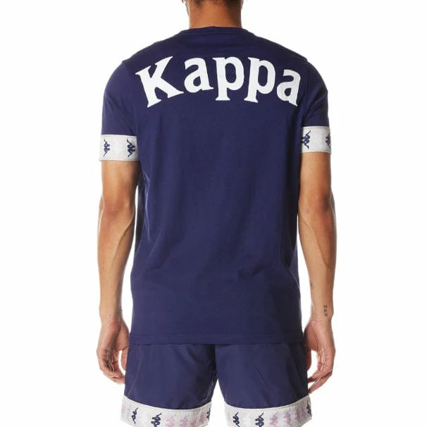 Kappa 222 Banda Niji T Shirt (Navy) 34198EW - Image 4