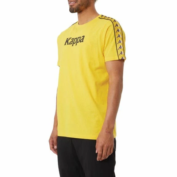 Kappa Authentic Bendoc T Shirt (Yellow/Violet-White/Black) 37155NW - Image 2