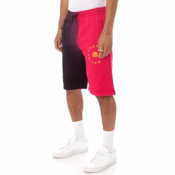 Kappa Authentic Berrie Shorts (Black/Fuchsia/Yellow) - 36161CW - Image 2