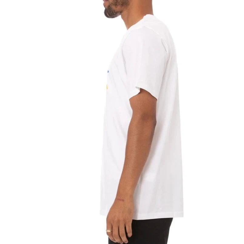 Kappa Authentic Estessi T Shirt (White/Fuchsia/Blue) 304KPT0 - Image 3