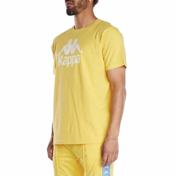 Kappa Authentic Estessi T Shirt (Yellow/White) 304KPT0 - Image 2