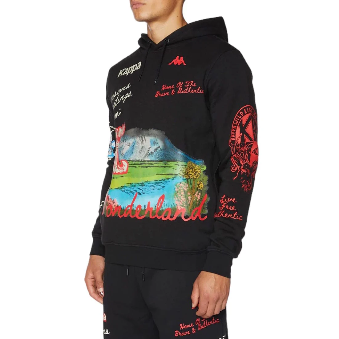 Kappa Authentic Friyo Hoodie (Black) 321P35W - Image 2