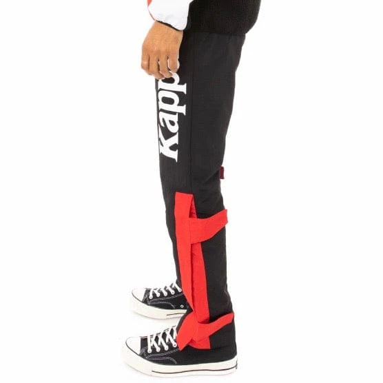 Kappa Authentic Hike Utility Bender 2 Woven Pants (Black/Red/White) - Image 4
