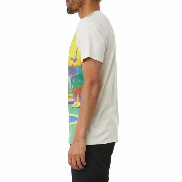 Kappa Authentic Kintrye T Shirt (Cream/Graphic) 331553W - Image 3