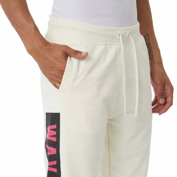 Kappa Authentic Maggotty Sweatpants (Cream/Blue-Black/Pink) 35143BW - Image 2