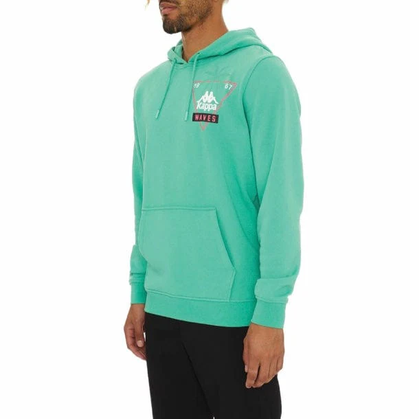 Kappa Authentic Oracabessa Hoodie (Green/Black/White) 35142HW - Image 2