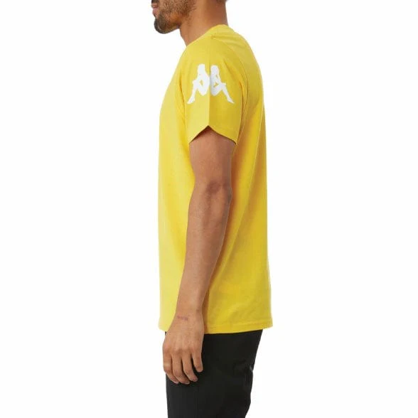 Kappa Authentic Paroo T Shirt (Yellow/Violet-White/Black) 34155EW - Image 3