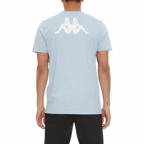 Kappa Authentic Runis T Shirt (Baby Blue/White) - Image 4