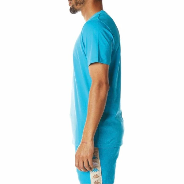 Kappa Authentic Runis T Shirt (Dark Aqua) 311BHUW - Image 3