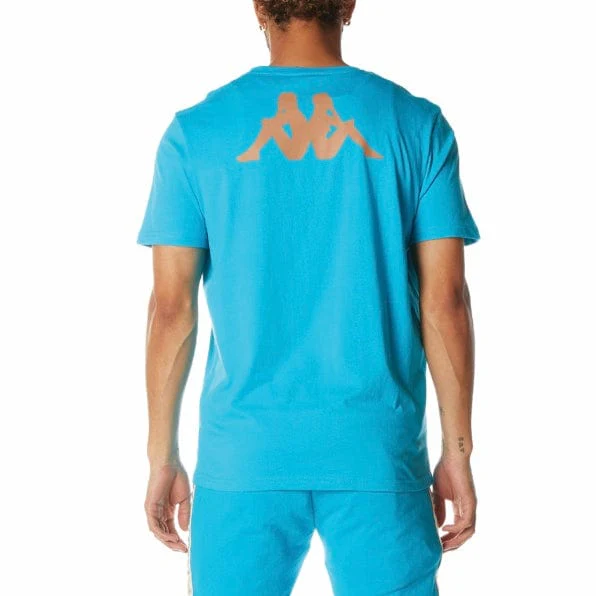 Kappa Authentic Runis T Shirt (Dark Aqua) 311BHUW - Image 4