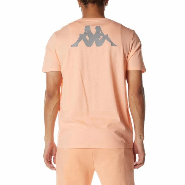 Kappa Authentic Runis T Shirt (Peach) 311BHUW - Image 4