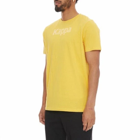 Kappa Authentic Runis T Shirt (Yellow/Vanilla) - Image 2