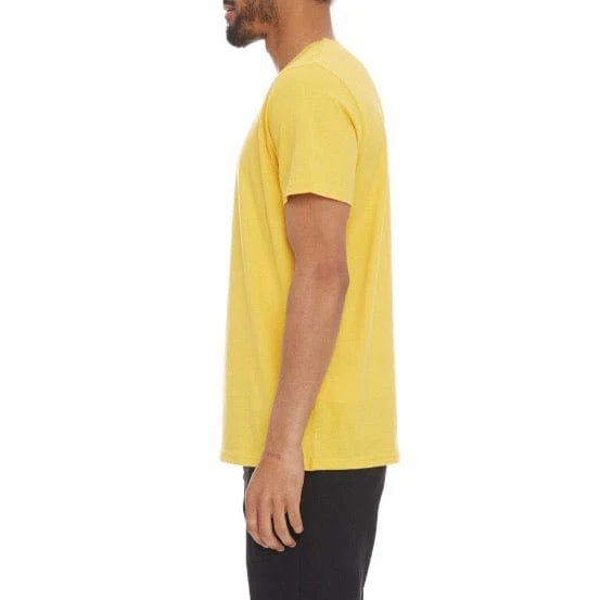 Kappa Authentic Runis T Shirt (Yellow/Vanilla) - Image 3
