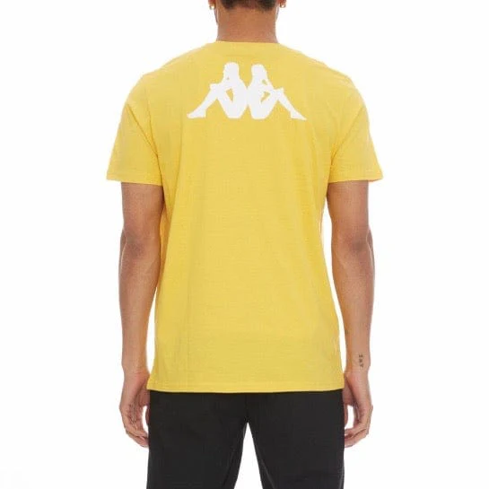 Kappa Authentic Runis T Shirt (Yellow/Vanilla) - Image 4