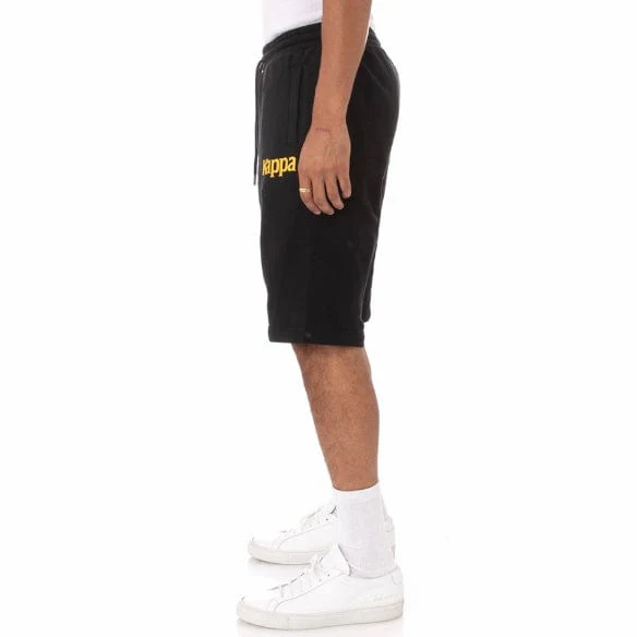 Kappa Authentic Sangone Shorts (Black/Fuchsia-Blue/Yellow) - 34157FW - Image 3
