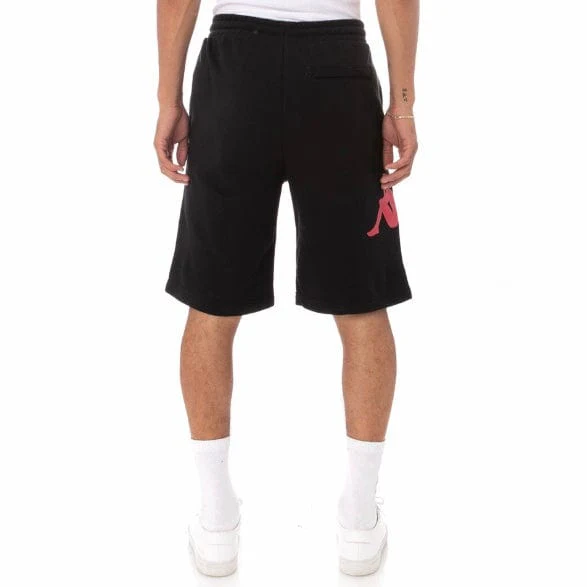 Kappa Authentic Sangone Shorts (Black/Fuchsia-Blue/Yellow) - 34157FW - Image 5