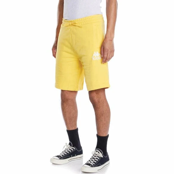 Kappa Authentic Uppsala Shorts (Yellow/White) 33154GW - Image 2