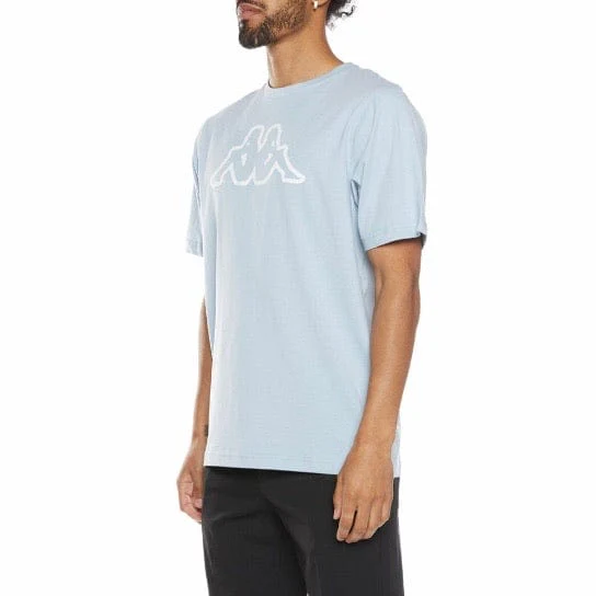 Kappa Logo Fleece Cromok T Shirt (Light Blue) - Image 2