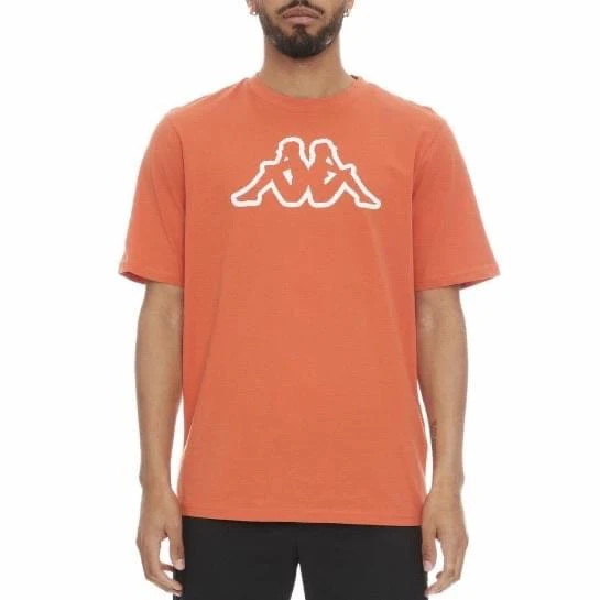 Kappa Logo Fleece Cromok T Shirt (Orange)