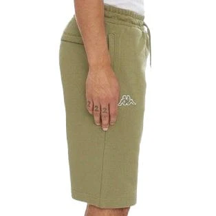 Kappa Logo Fleece Mabok Shorts (Olive) - Image 2