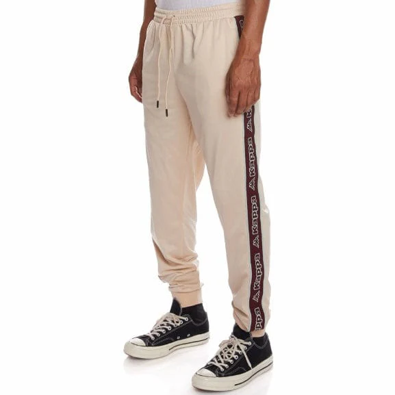 Kappa Logo Tape Alic 2 Trackpants (Beige/Bordeaux-Green/Coral) 311B6YW - Image 2