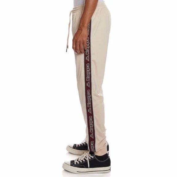 Kappa Logo Tape Alic 2 Trackpants (Beige/Bordeaux-Green/Coral) 311B6YW - Image 3