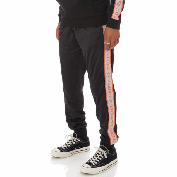 Kappa Logo Tape Alic 2 Trackpants (Black/Grey-Orange/Green) 311B6YW - Image 2