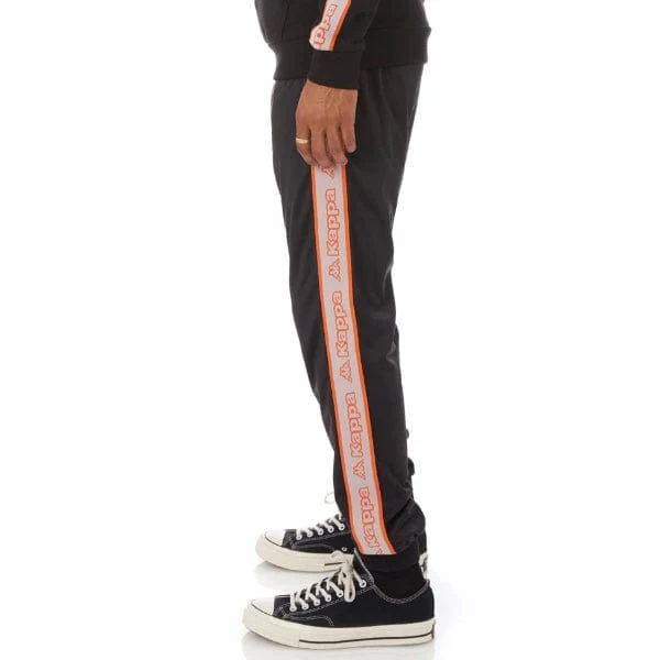 Kappa Logo Tape Alic 2 Trackpants (Black/Grey-Orange/Green) 311B6YW - Image 3
