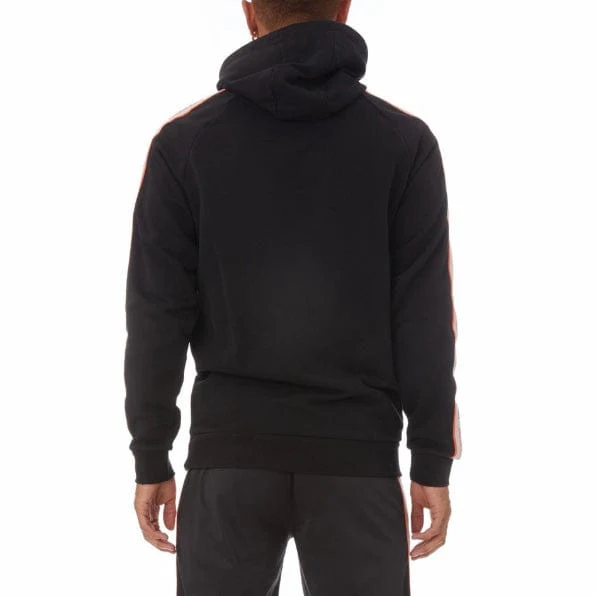 Kappa Logo Tape Apet 2 Hoodie (Black/Grey-Orange/Green) 311B7VW - Image 4