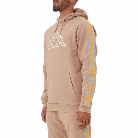 Kappa Logo Tape Apet 2 Hoodie (Brown/Orange-Blue/Beige) 311B7VW - Image 2