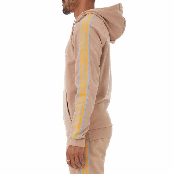 Kappa Logo Tape Apet 2 Hoodie (Brown/Orange-Blue/Beige) 311B7VW - Image 3