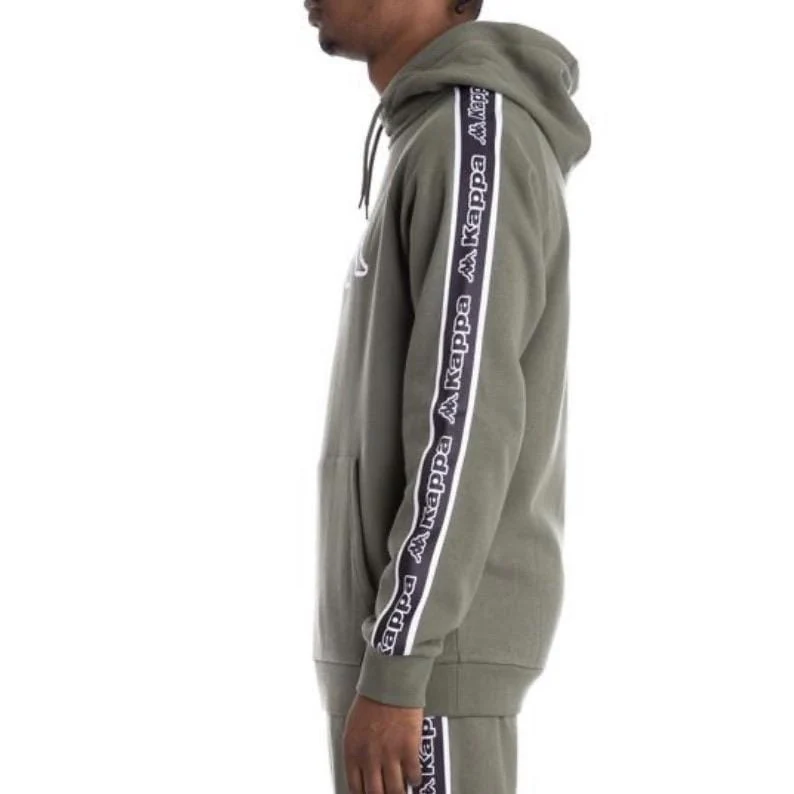 Kappa Logo Tape Apet Hoodie Green - Image 2