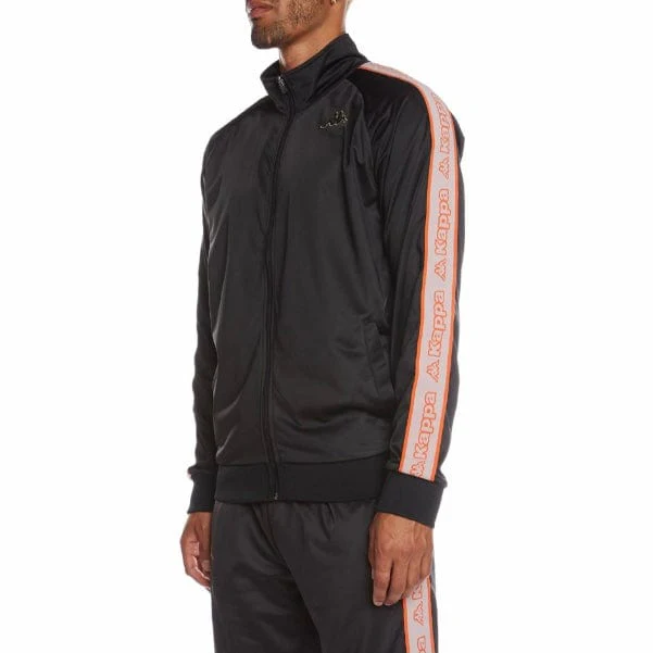 Kappa Logo Tape Artem 2 Track Jacket (Black/Grey-Orange/Green) 311B7TW - Image 2