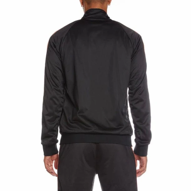 Kappa Logo Tape Artem 2 Track Jacket (Black/Grey-Orange/Green) 311B7TW - Image 4