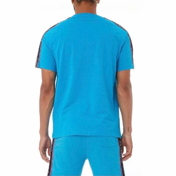 Kappa Logo Tape Avirec 2 T Shirt (Blue/Black/White) 311B7CW - Image 4