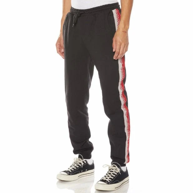Kappa Logo Tape Danira Trackpants (Black/Grey/Red) 321C4UW - Image 2