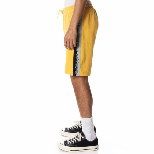 Kappa Logo Tape Dasved Shorts (Yellow/Grey/Black) 311E2BW - Image 3