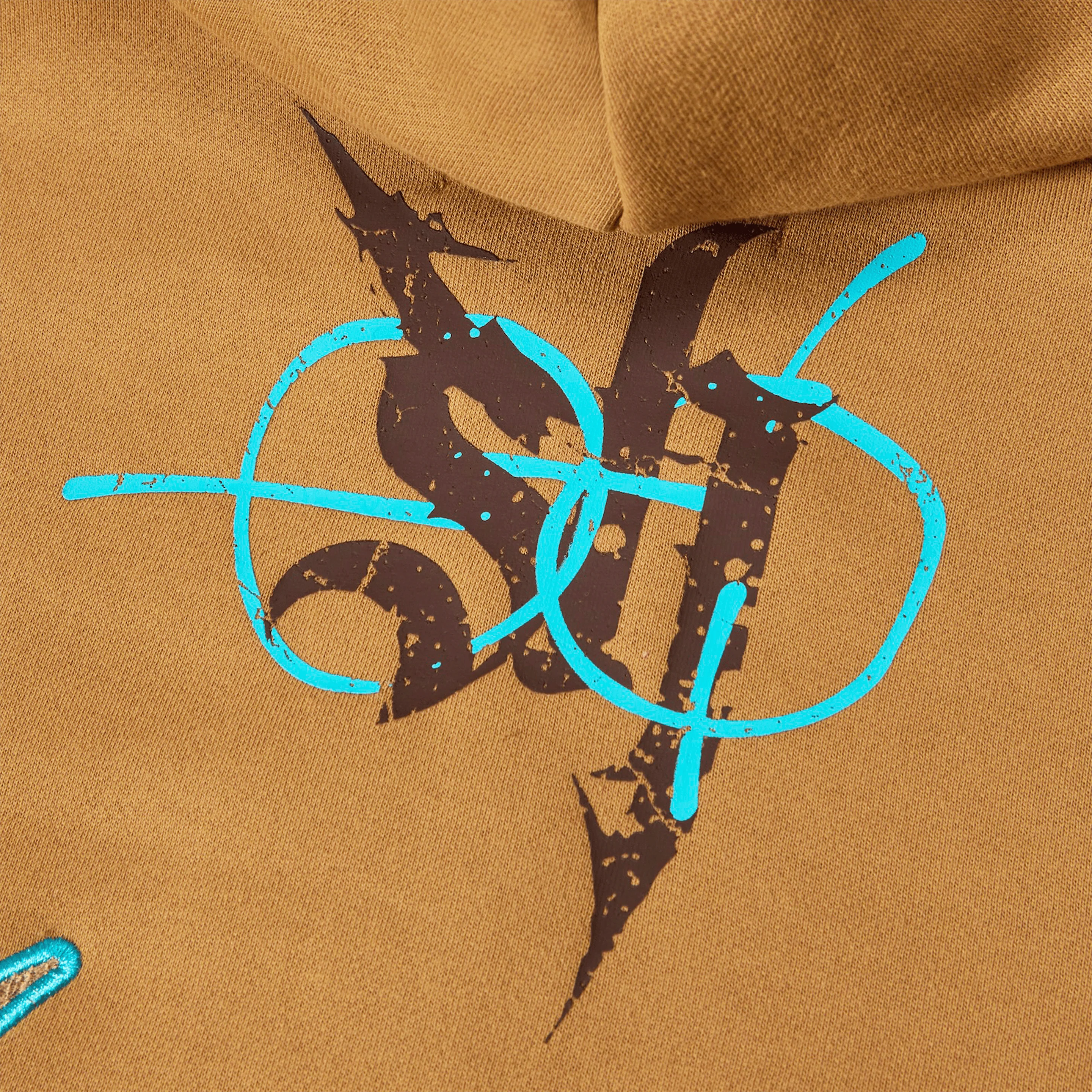 "Katana" Raw Hem Zip Hoodie (cedar) - Image 10
