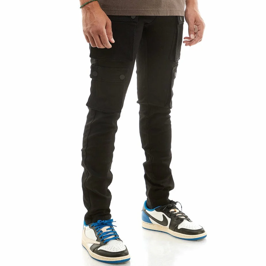 Kdnk Snap Double Cargo Pants (Black) KNB3233 - Image 3