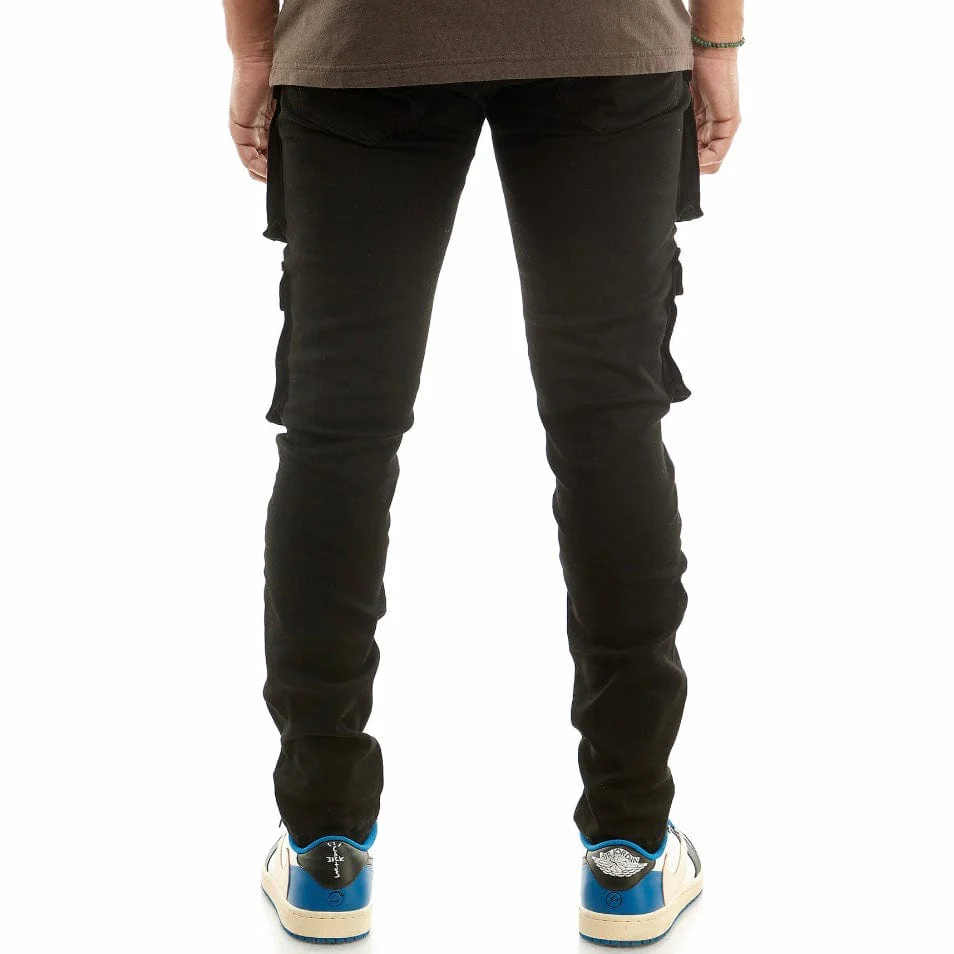 Kdnk Snap Double Cargo Pants (Black) KNB3233 - Image 5