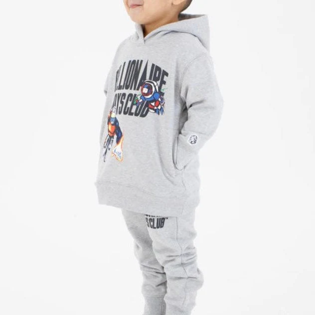Kids Billionaire Boys Club BB Boom Sweatpants (Heather Grey) 823-1101 - Image 4