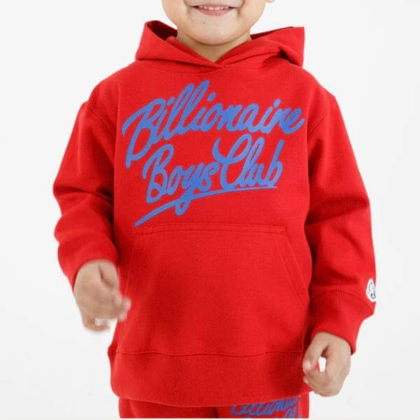 Kids Billionaire Boys Club BB Script Hoodie (Goji Berry) 823-1300 - Image 2
