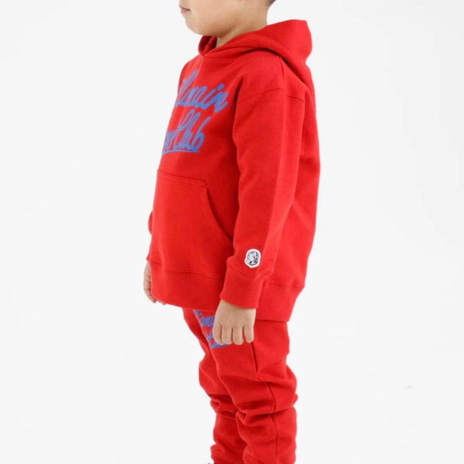 Kids Billionaire Boys Club BB Script Hoodie (Goji Berry) 823-1300 - Image 3