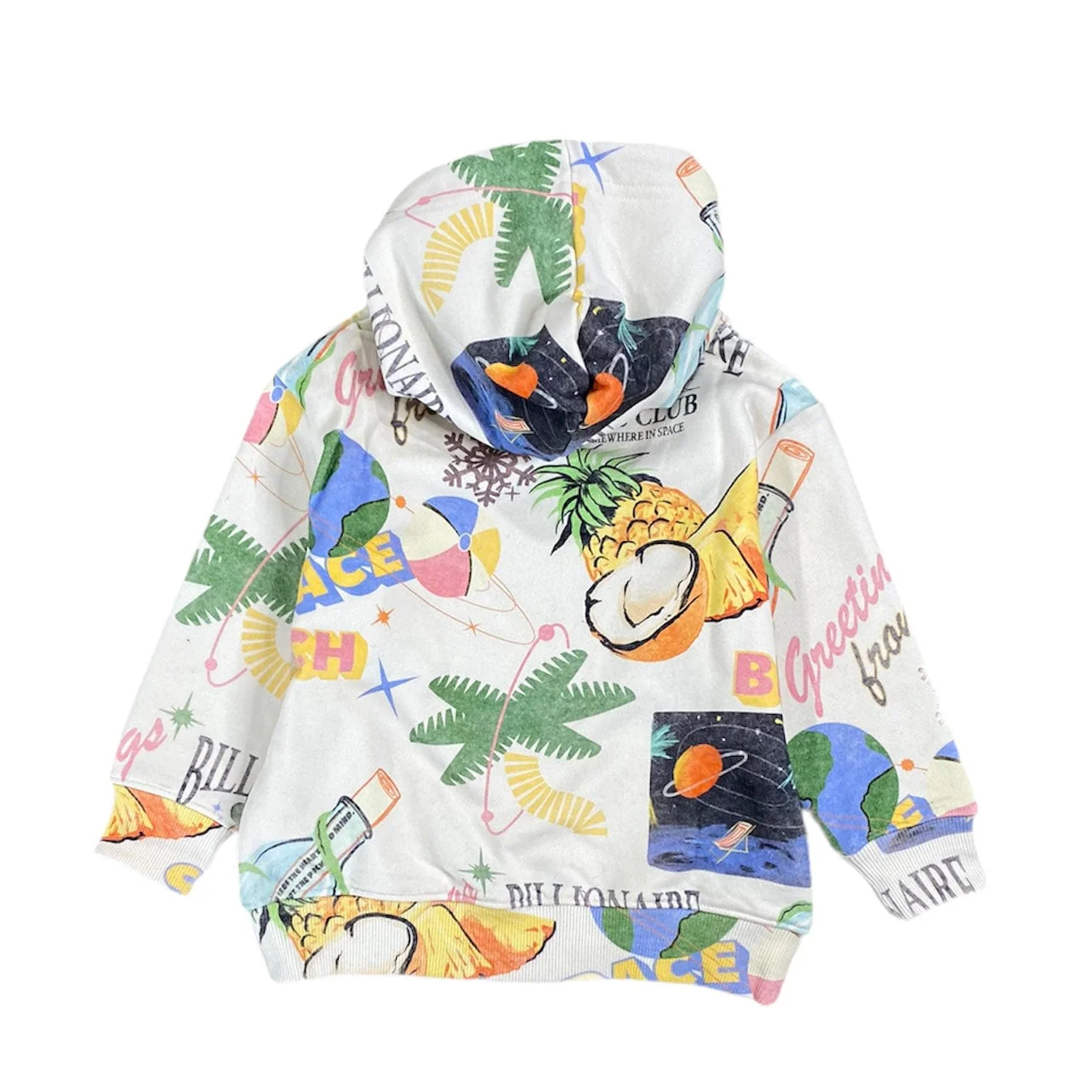 Kids Billionaire Boys Club BB Utopia Hoodie (Whisper White) 813-8303 - Image 2