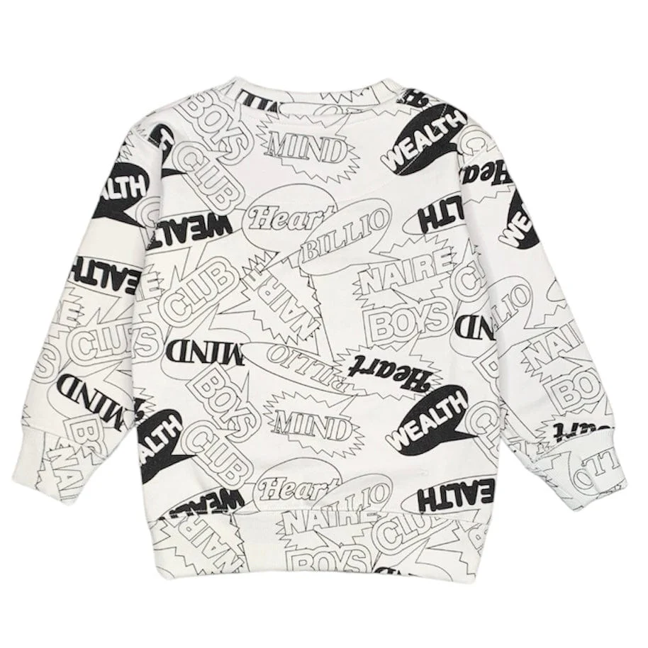 Kid's Billionaire Boys Club BB Voice Crew (Whisper White) - 833-8304 - Image 2