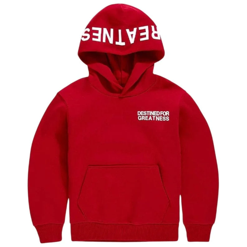 Kids Destined For Greatness Pullover Hoodie (Red)