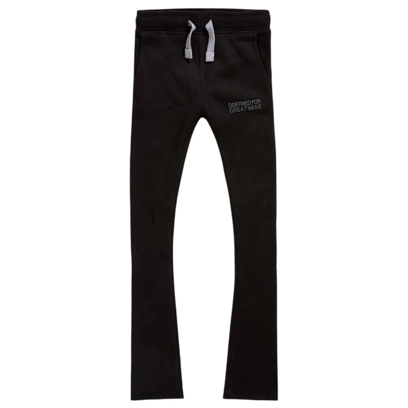 Kids Destined For Greatness Stacked Sweatpants (Black)