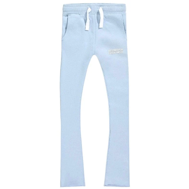 Kids Destined For Greatness Stacked Sweatpants (Carolina Blue)